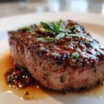 Bison Fillet with Black Garlic Butter