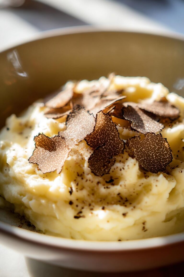 Black Garlic and Truffle Mashed Potatoes