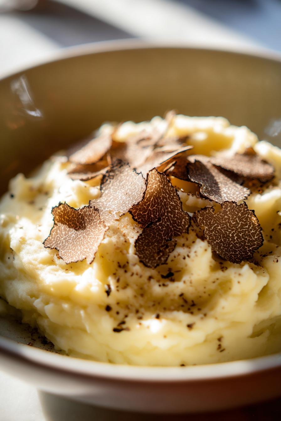 Black Garlic and Truffle Mashed Potatoes