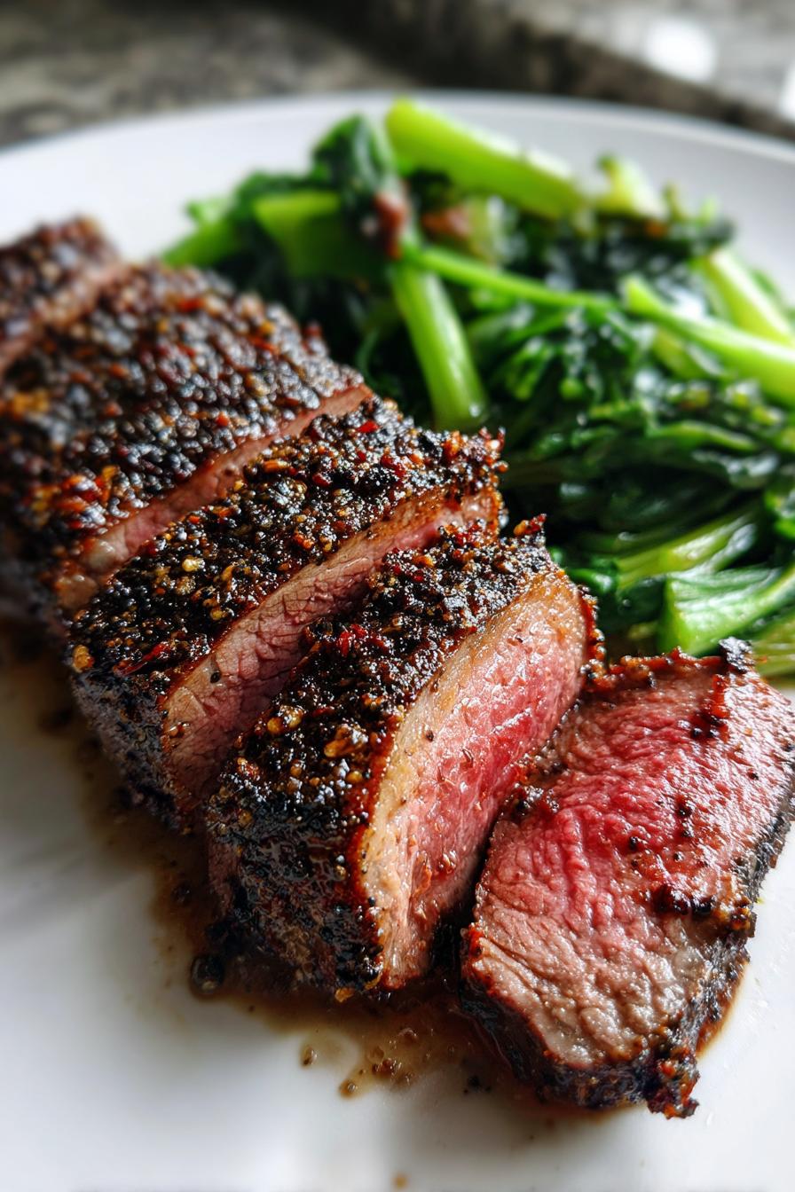 Black Pepper Crusted Elk Tenderloin