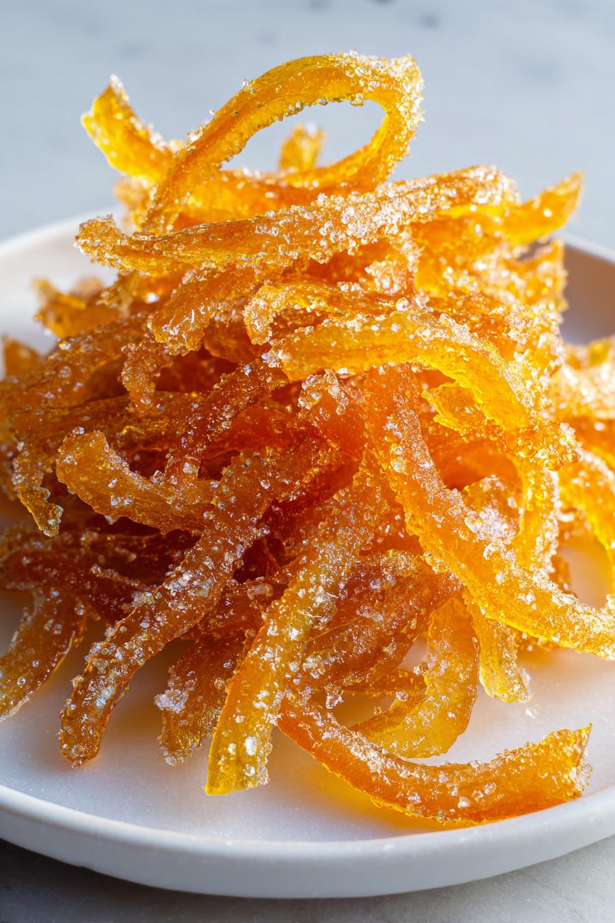 Candied Orange Peel Gift Recipe