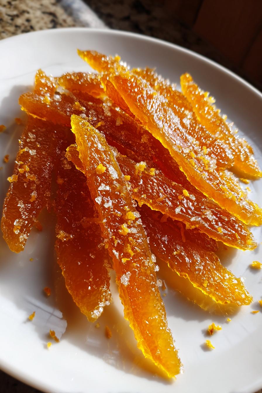 Candied Orange Peel for Christmas