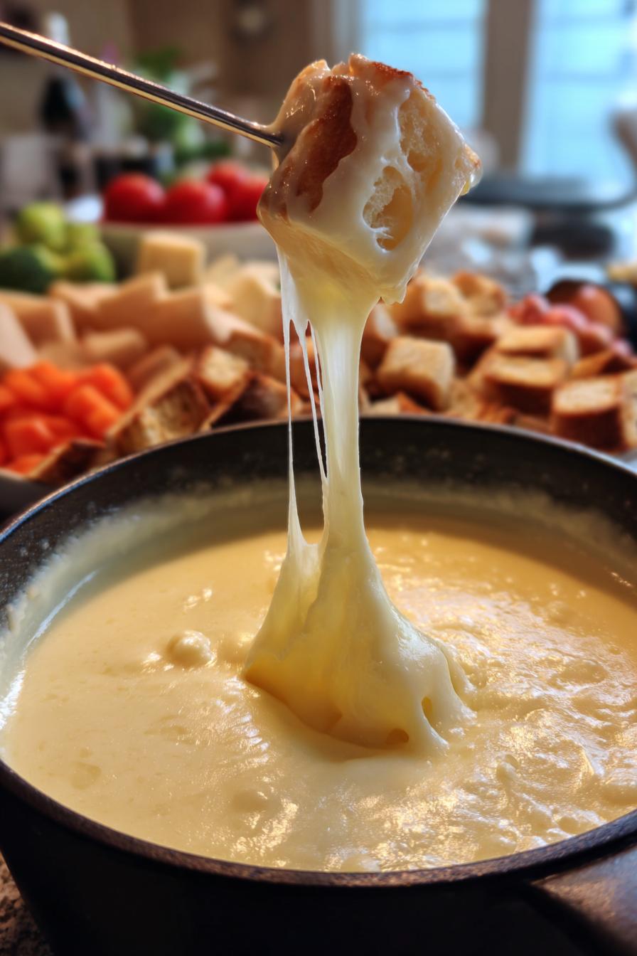 Cheese Fondue for Family Gatherings