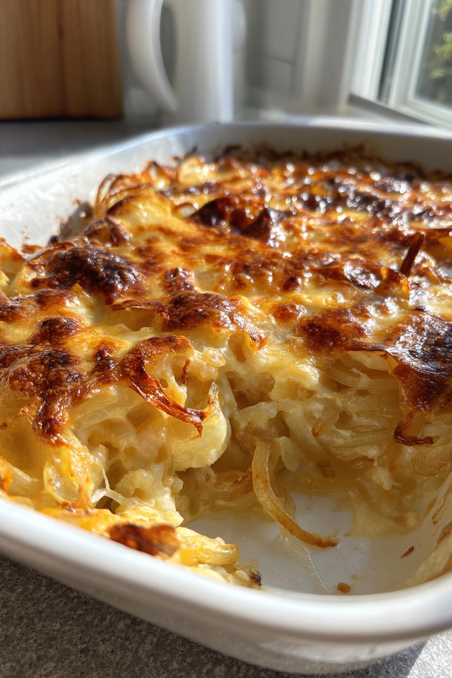 Cheesy Onion Boil Recipe