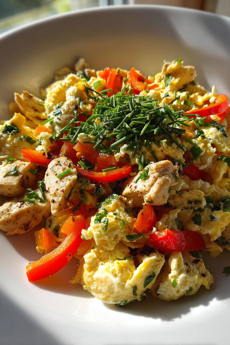 Chicken Egg White Scramble