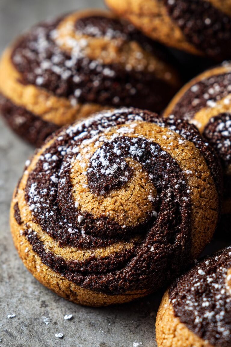 Chocolate Gingerbread Swirl Cookies