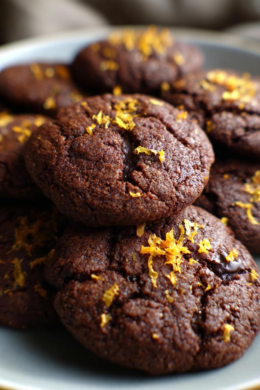 Chocolate Orange Zest Festive Cookies