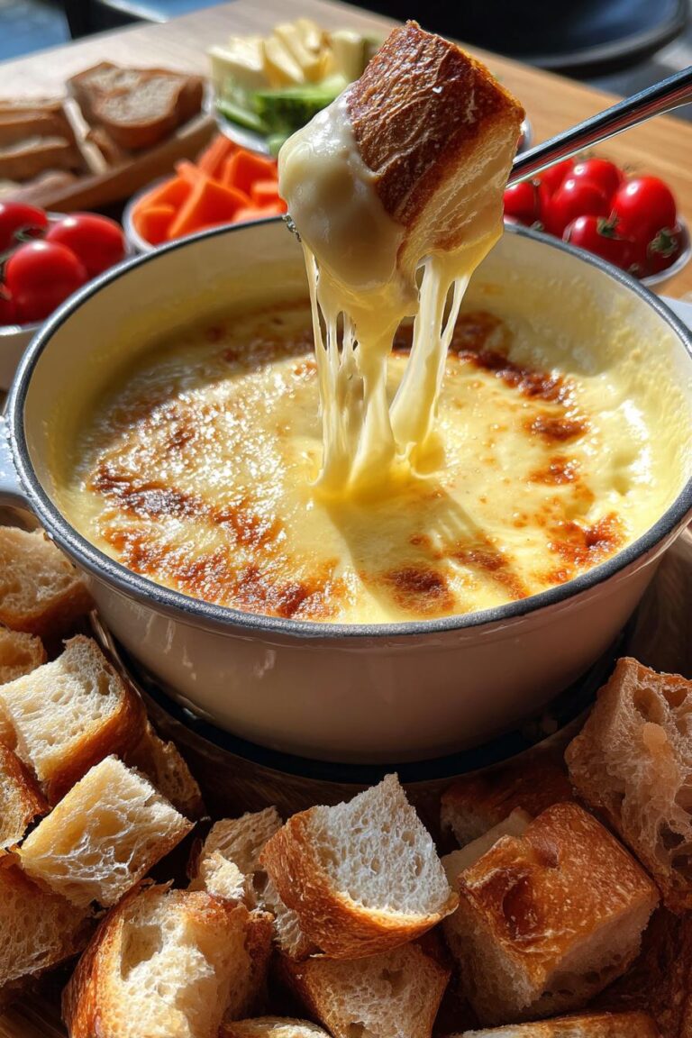 Classic Swiss Cheese Fondue Recipe