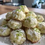 Coconut Lime Holiday Cookie Bites