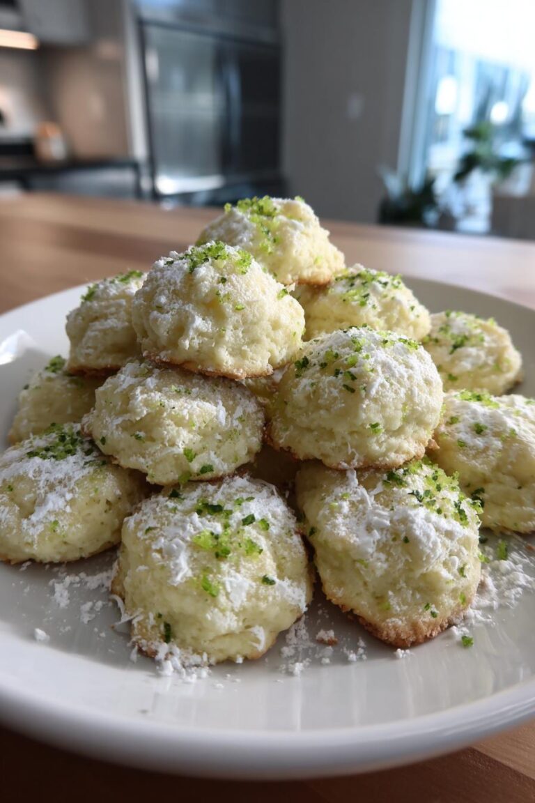 Coconut Lime Holiday Cookie Bites