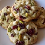 Cranberry Pistachio White Chocolate Chip Cookies