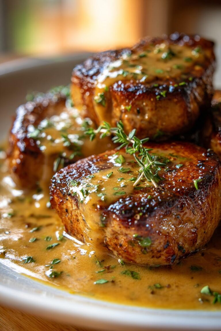 Creamy Dijon Pork Medallions