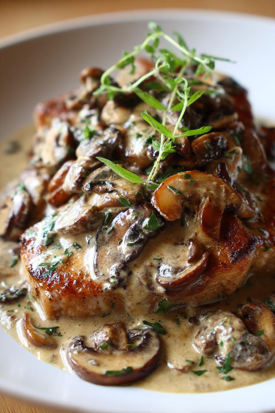 Creamy Mushroom Pork Chops