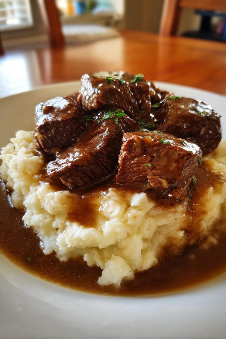 Crockpot beef tips and gravy recipe