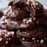 Dark Chocolate Peppermint Bark Cookies
