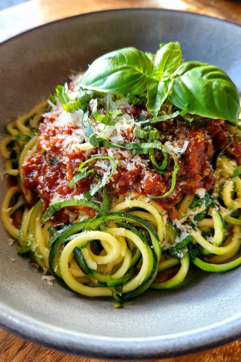 Diabetic Friendly Zucchini Pasta