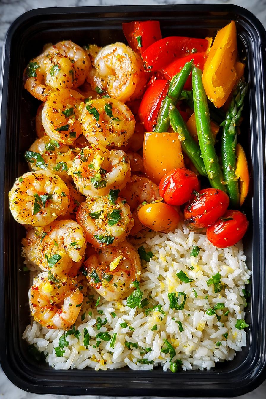 Easy Shrimp Meal Prep Boxes