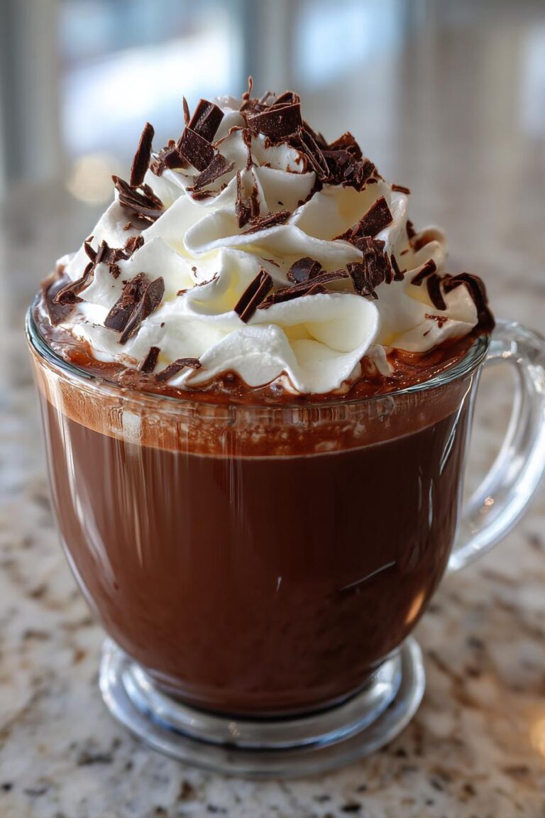 French dark chocolate hot chocolate recipe