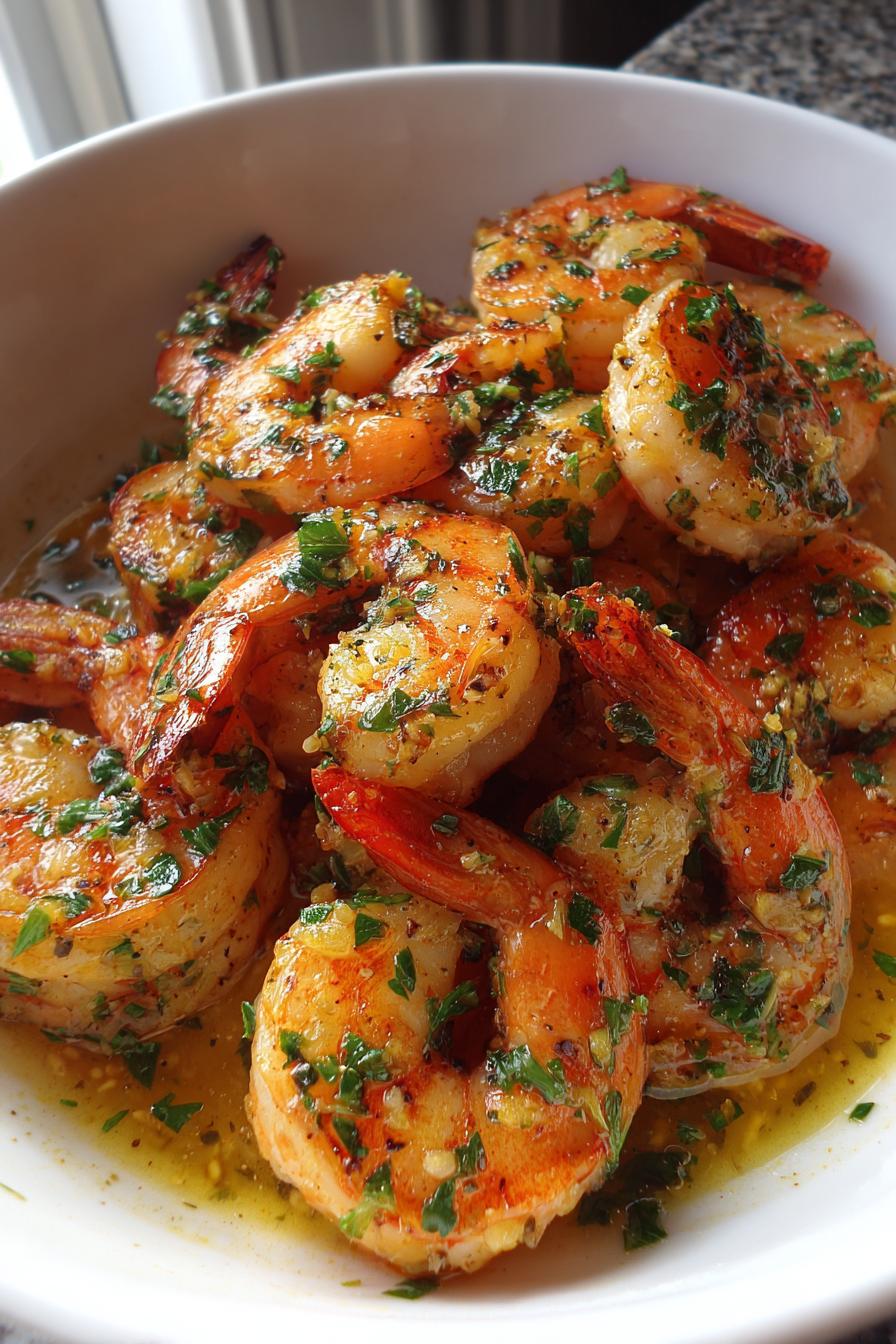 Garlic Butter Shrimp Skillet
