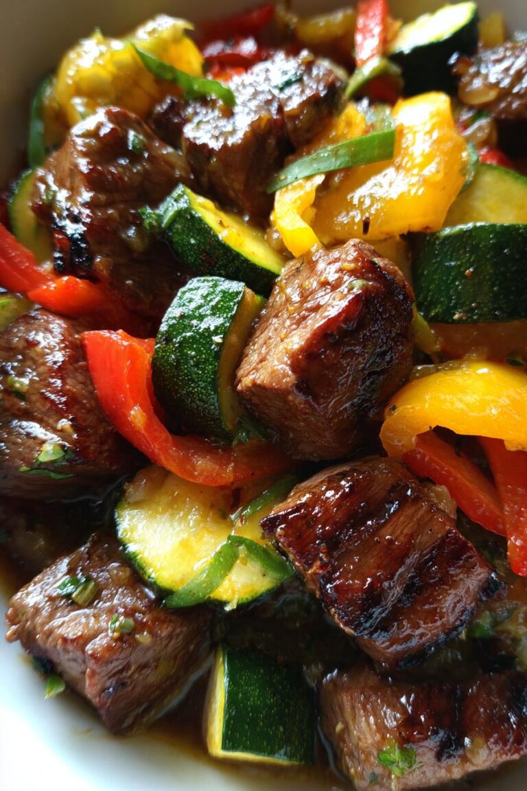 Garlic Butter Steak Bites with Veggies