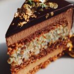 Gold Leaf Hazelnut Entremet