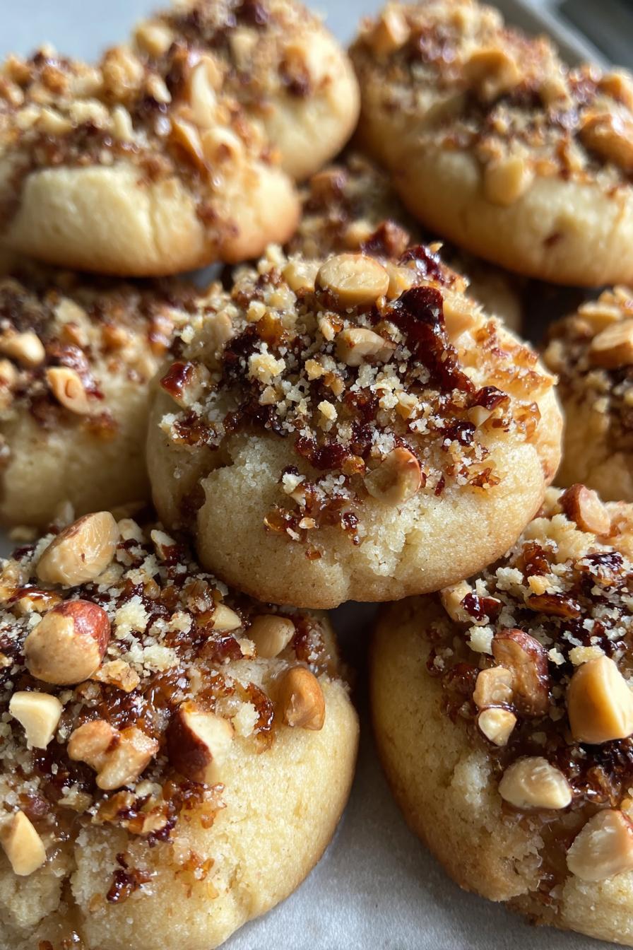 Hazelnut Praline Christmas Cookies