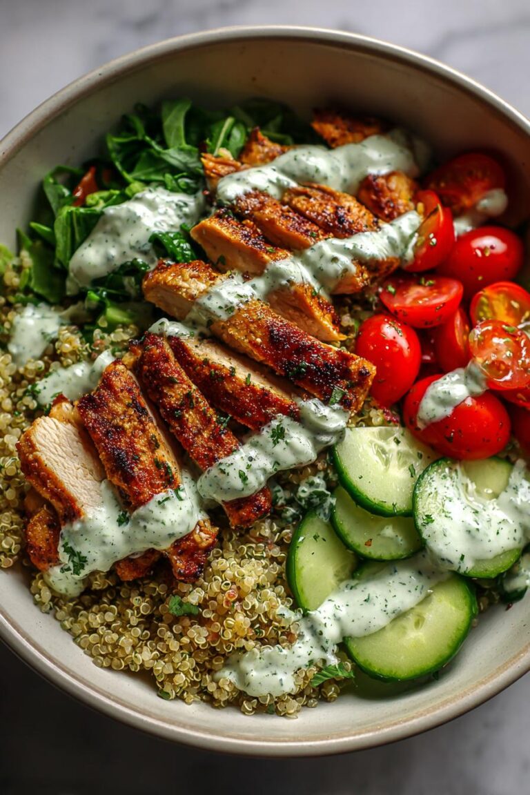 Healthy Greek Chicken Power Bowls