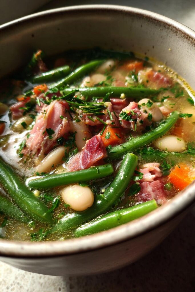 High Protein Ham and Bean Soup