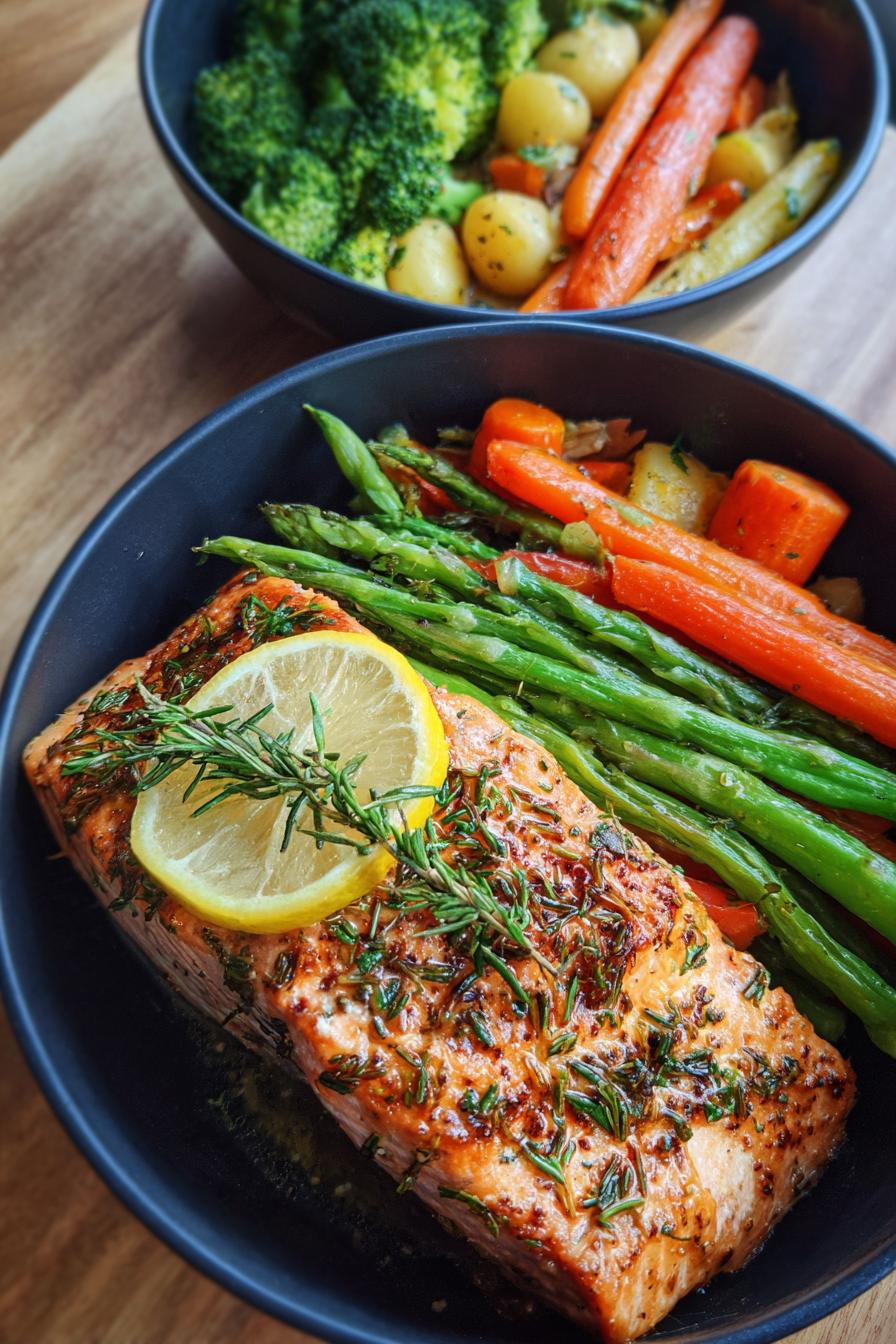 High Protein Salmon Meal Prep