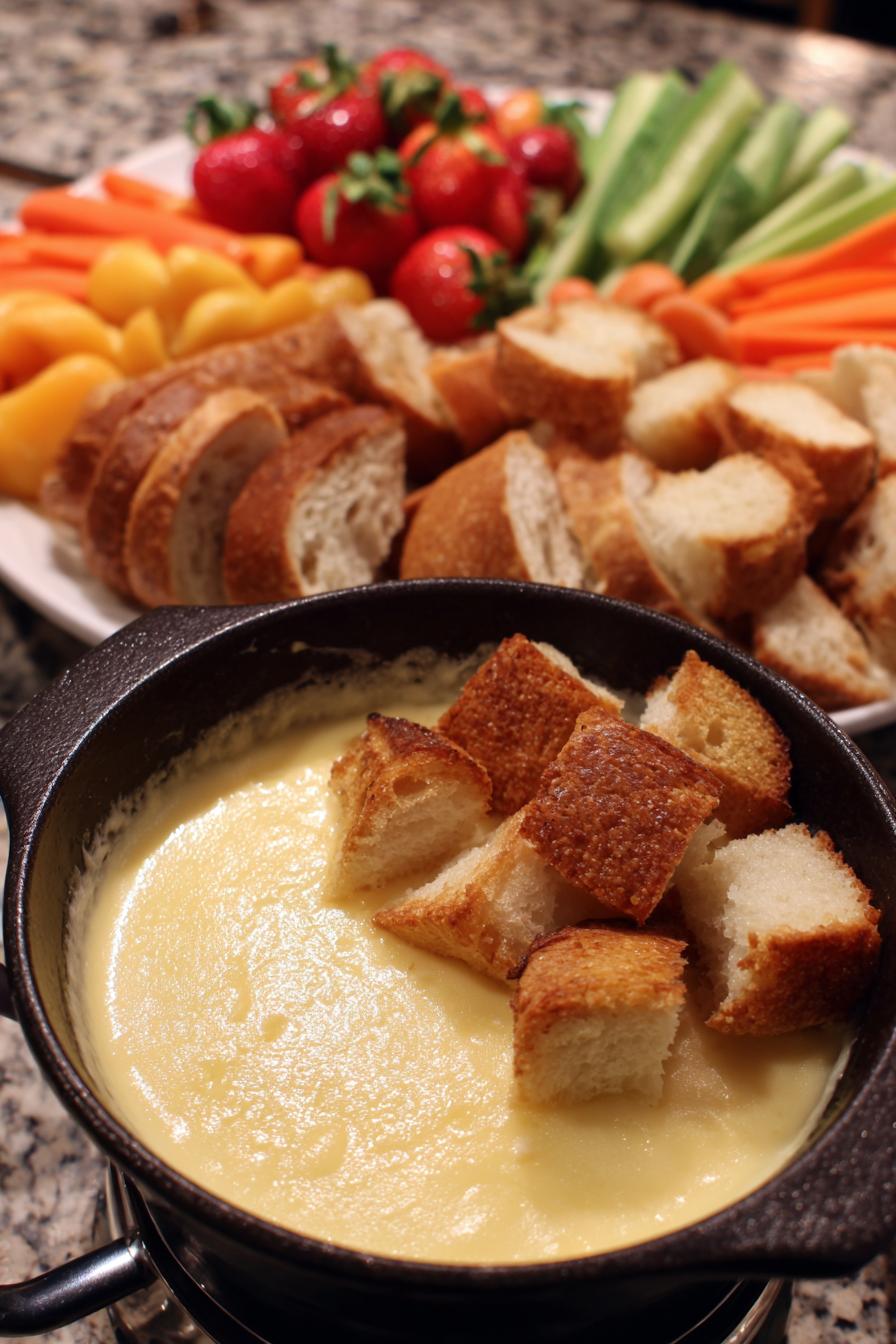 Homemade Cheese Fondue Without Wine