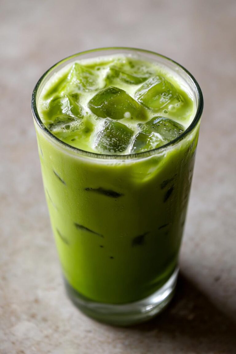 Iced matcha latte Starbucks copycat recipe