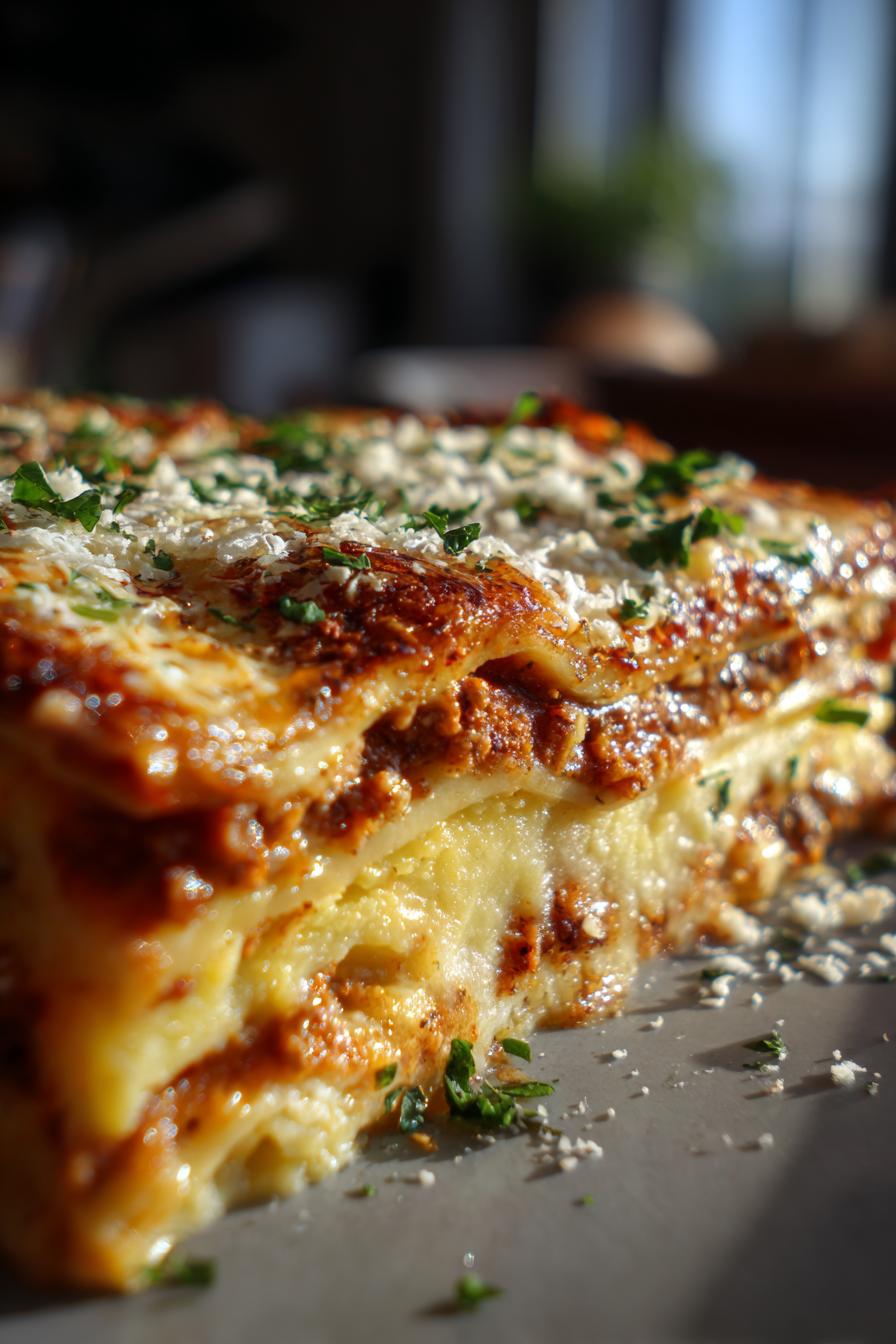 Italian White Truffle Polenta Lasagna