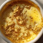 Japanese Uni Chawanmushi with Gold Leaf
