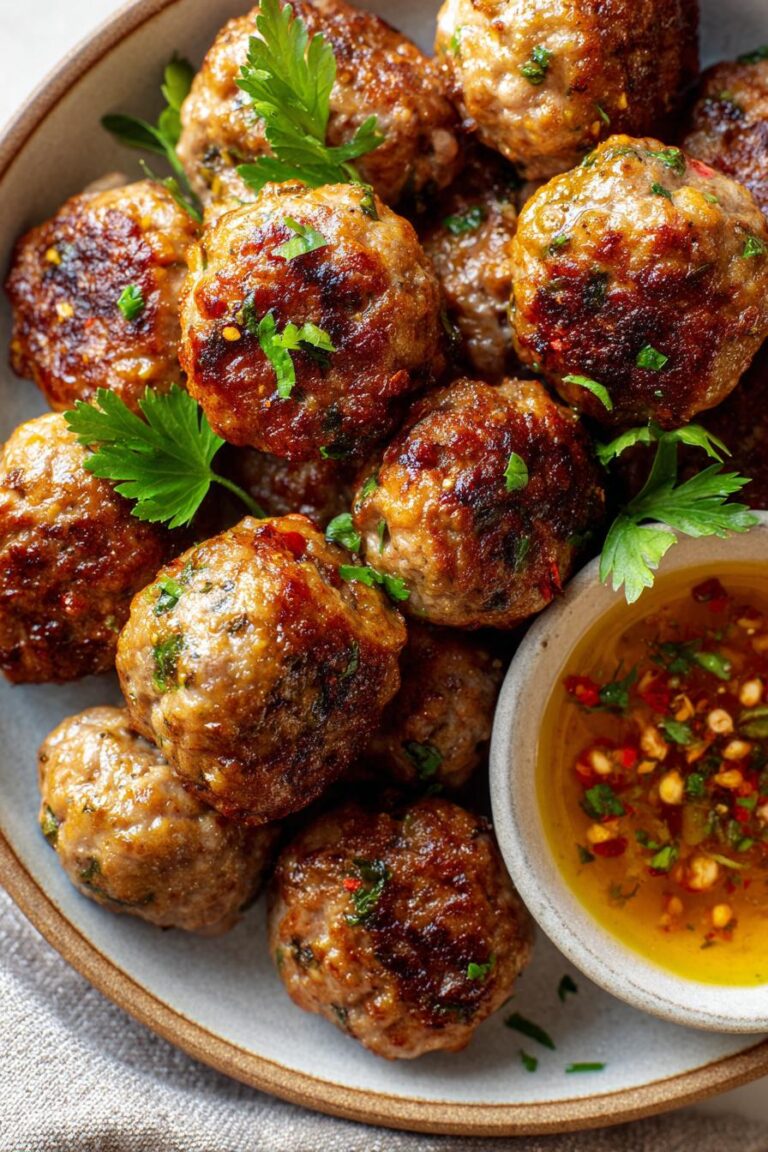 Keto Air Fryer Meatballs