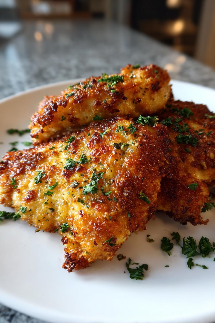 Keto Air Fryer Parmesan Chicken
