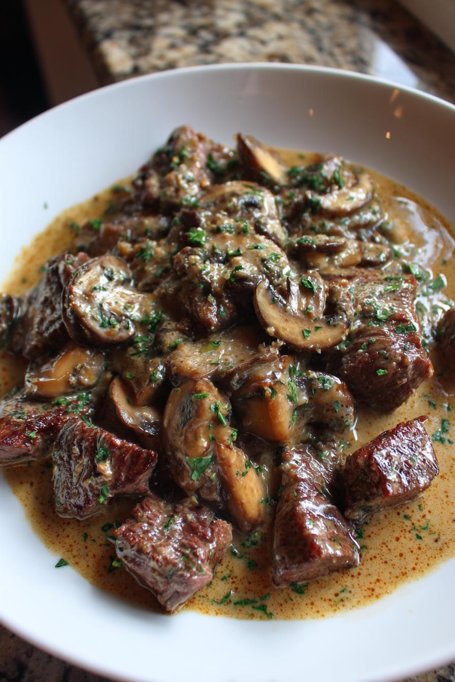 Keto Beef Stroganoff