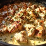 Keto Cream Cheese Chicken Skillet