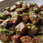 Keto Garlic Steak Bites