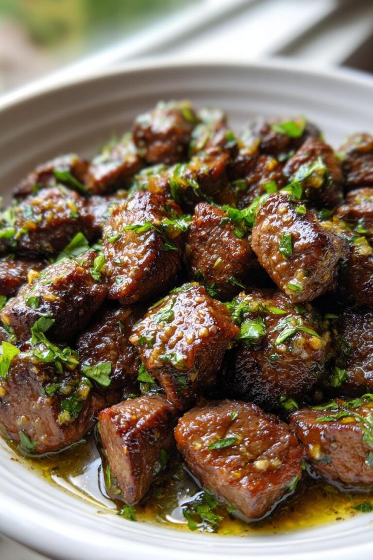 Keto Garlic Steak Bites