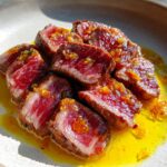 Kobe Beef Tataki with Yuzu Dressing