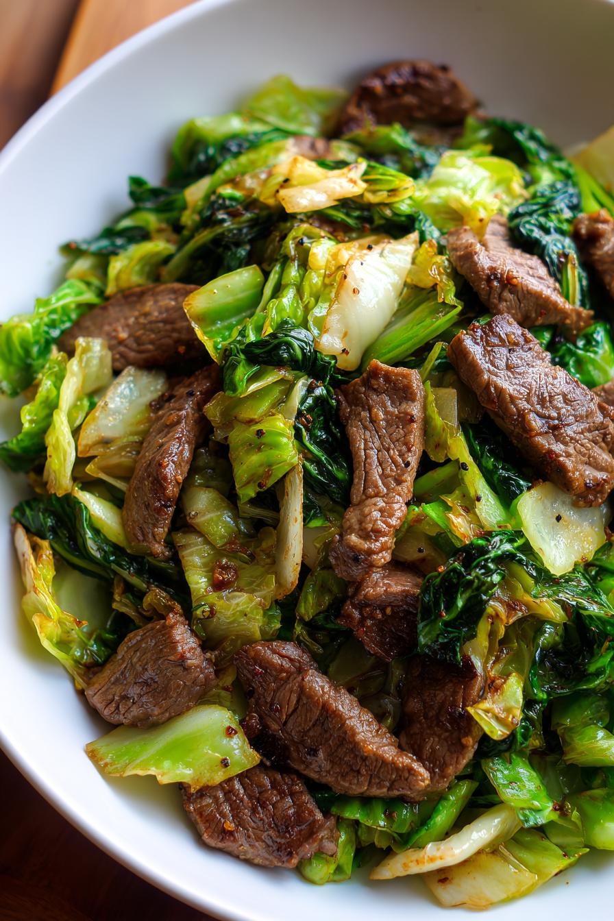 Low-Carb Beef Cabbage Skillet