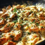 Low-Carb Chicken Alfredo Skillet