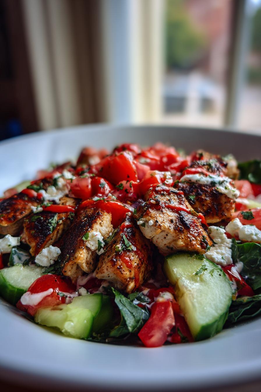 Low-Carb Greek Chicken Bowl
