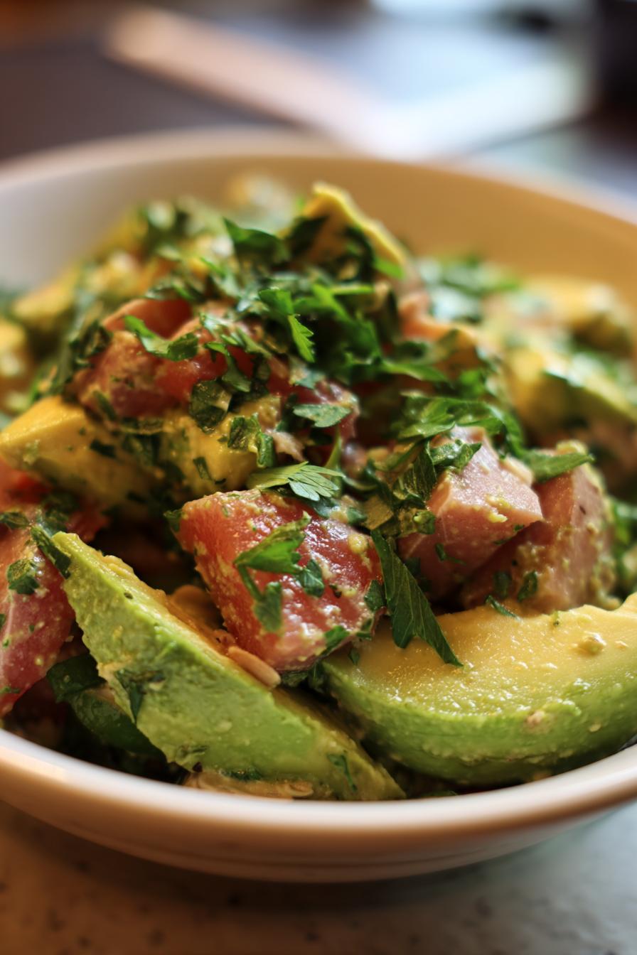 Low-Carb Tuna Avocado Bowl