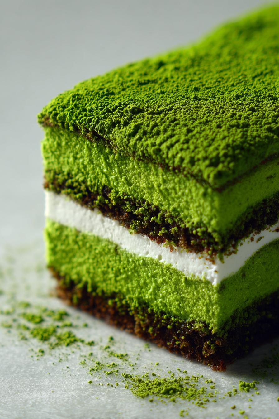 Matcha Foam Opera Cake
