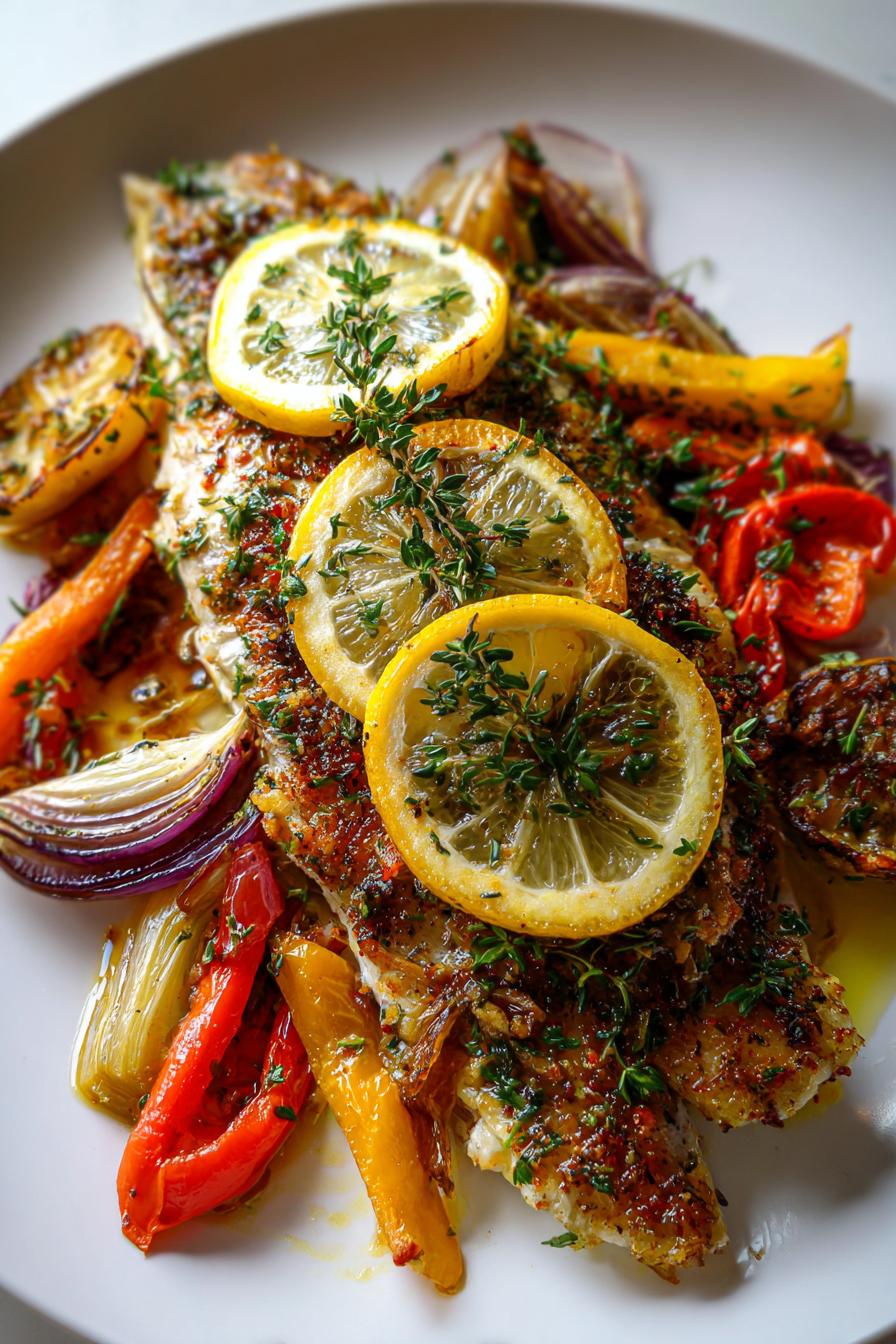 Mediterranean Baked Fish (Low Carb)
