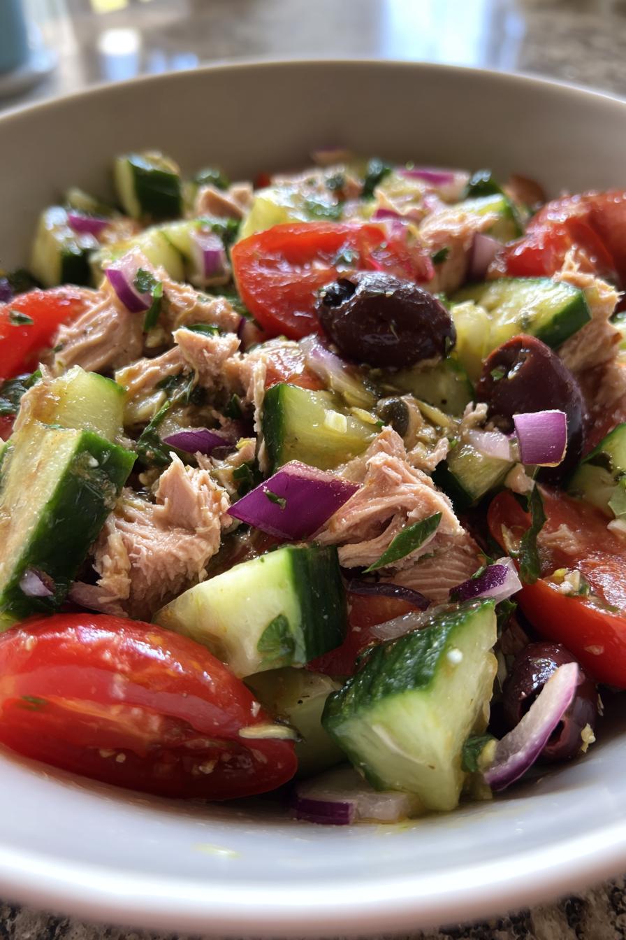 Mediterranean tuna salad