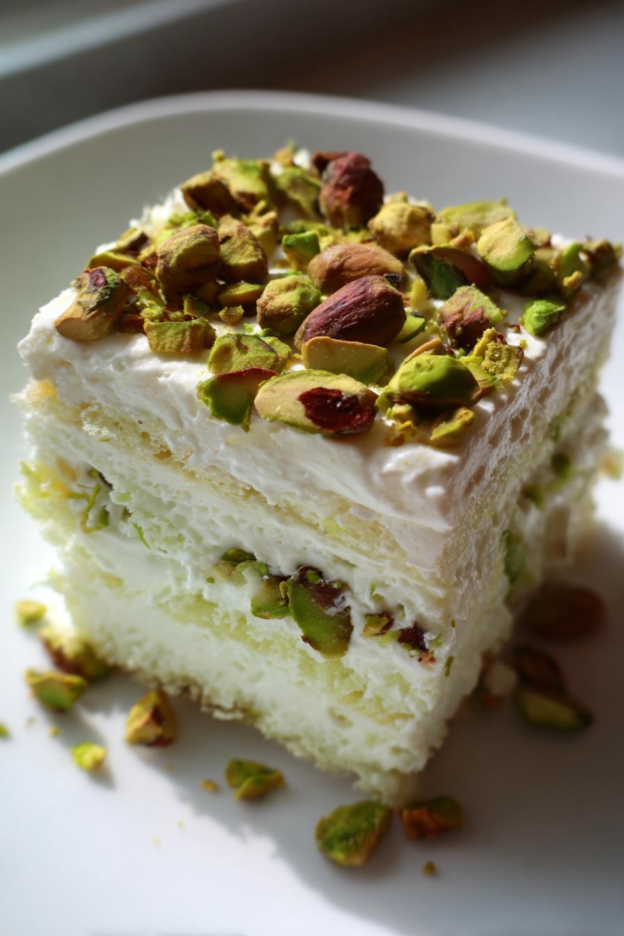 Middle Eastern Rosewater and Pistachio Dessert