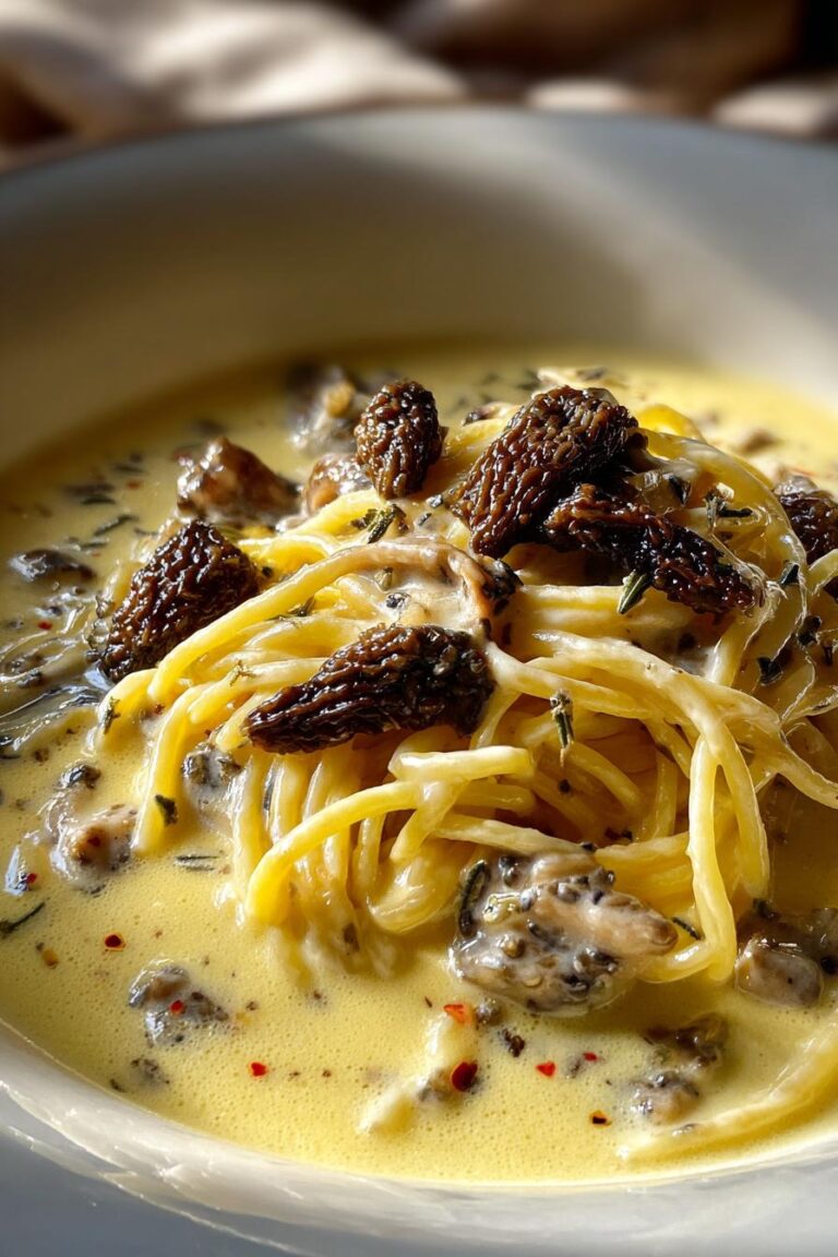 Morel Mushroom Cream with Saffron