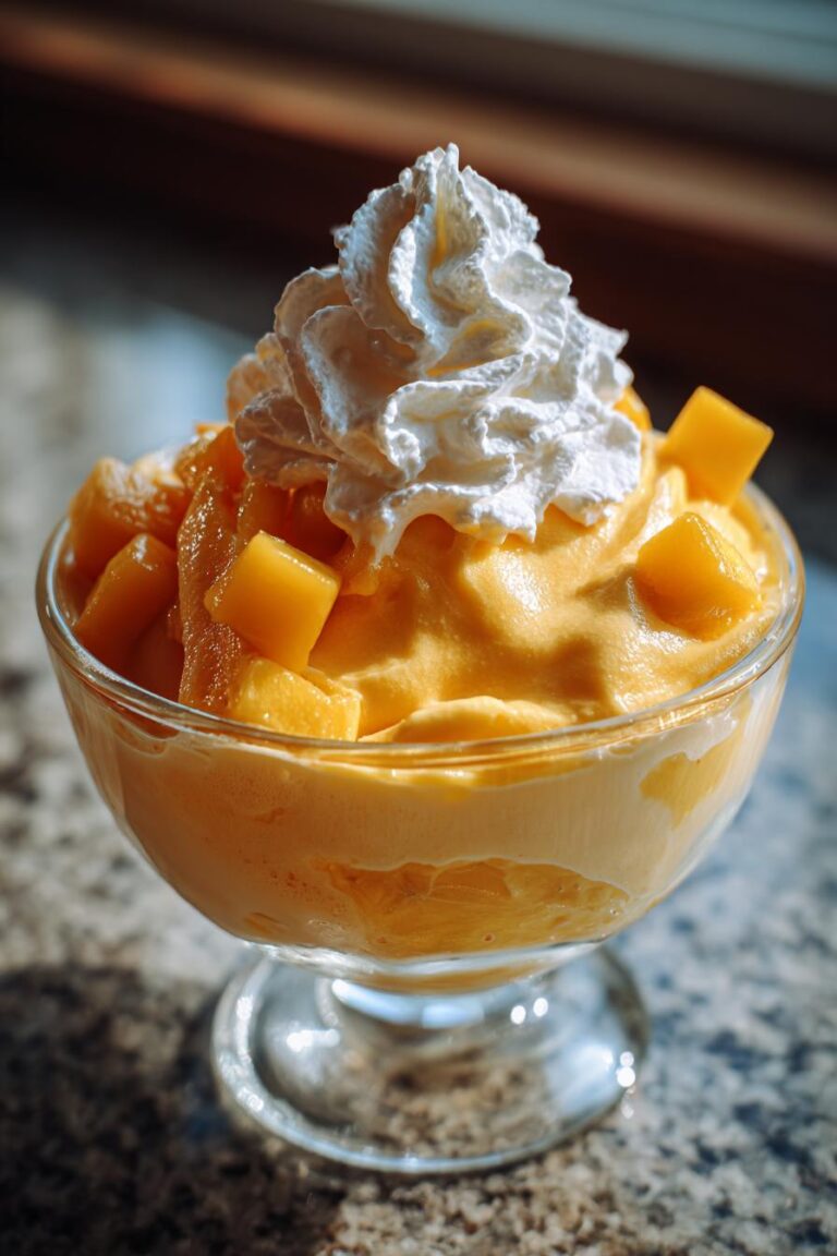 Nitrogen Frozen Mango Mousse